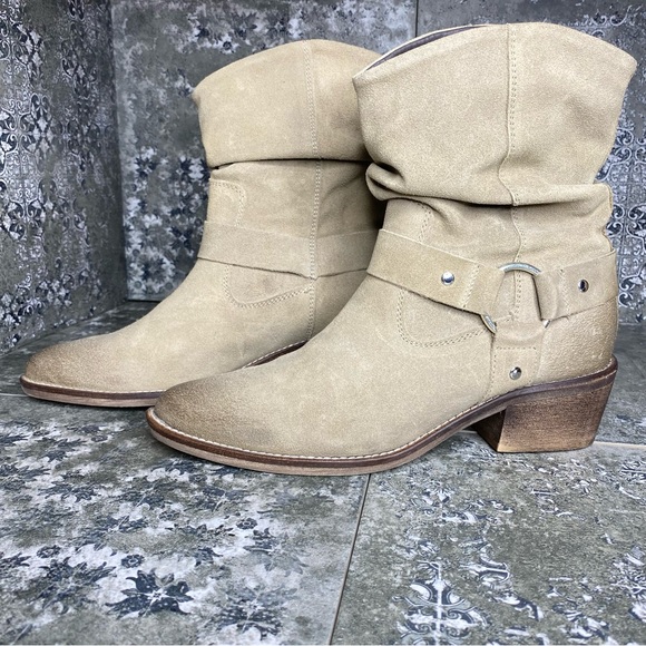 Mark Jenkins Shoes - Mark Jenkins Suede Harness Ankle Boots